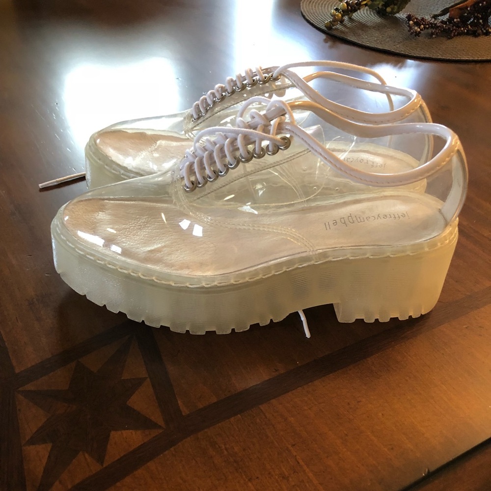Jeffery Campbell clear shoes! Size 7